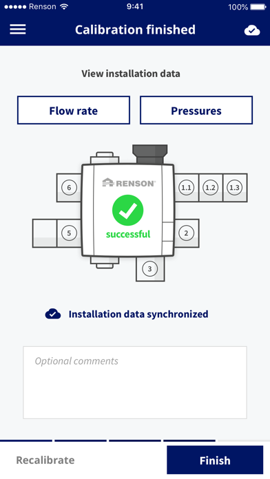 Renson Installer Screenshot