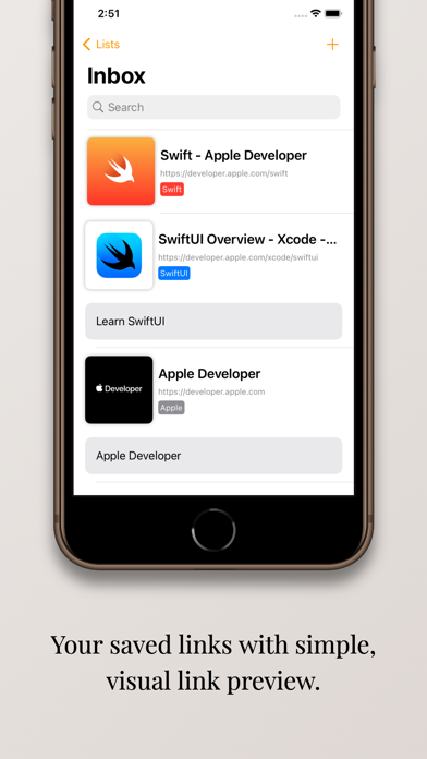 Link List - Save Links Screenshot