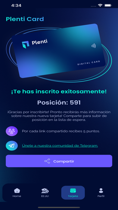 Plenti - Your Global Account Screenshot