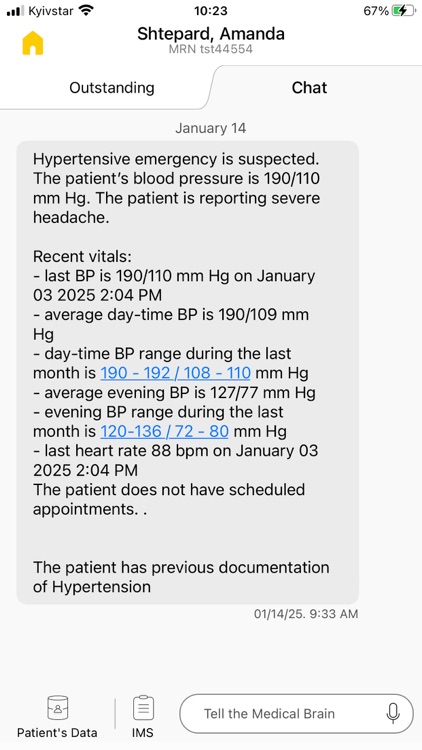 Medical Brain for Providers