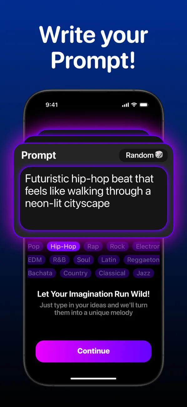 Screenshot #2 pour AI Music — Song Generator