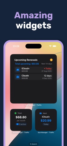 Subscription Manager - Traffic Screenshot 5 of 7