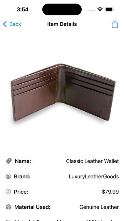 Leather Items Store Catalog