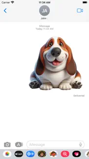 How to cancel & delete fat basset hound stickers 4