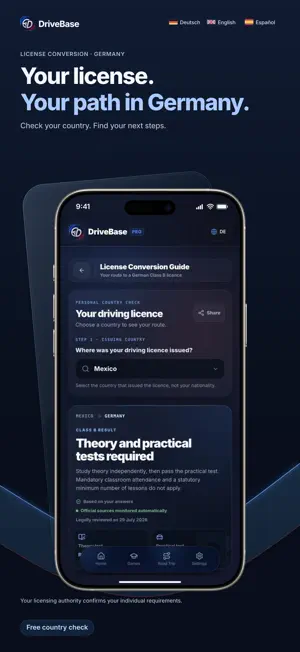 DriveBase: License Conversion screenshot 1