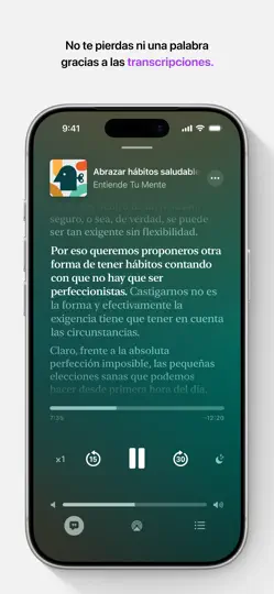 Captura de pantalla de Podcasts De Apple en iPhone 5