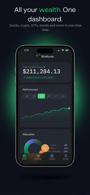 Briefcase - AI portfolio screenshot 1