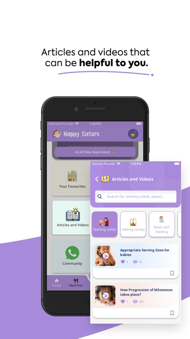 Happy Eaters: Weaning Recipes Screenshot