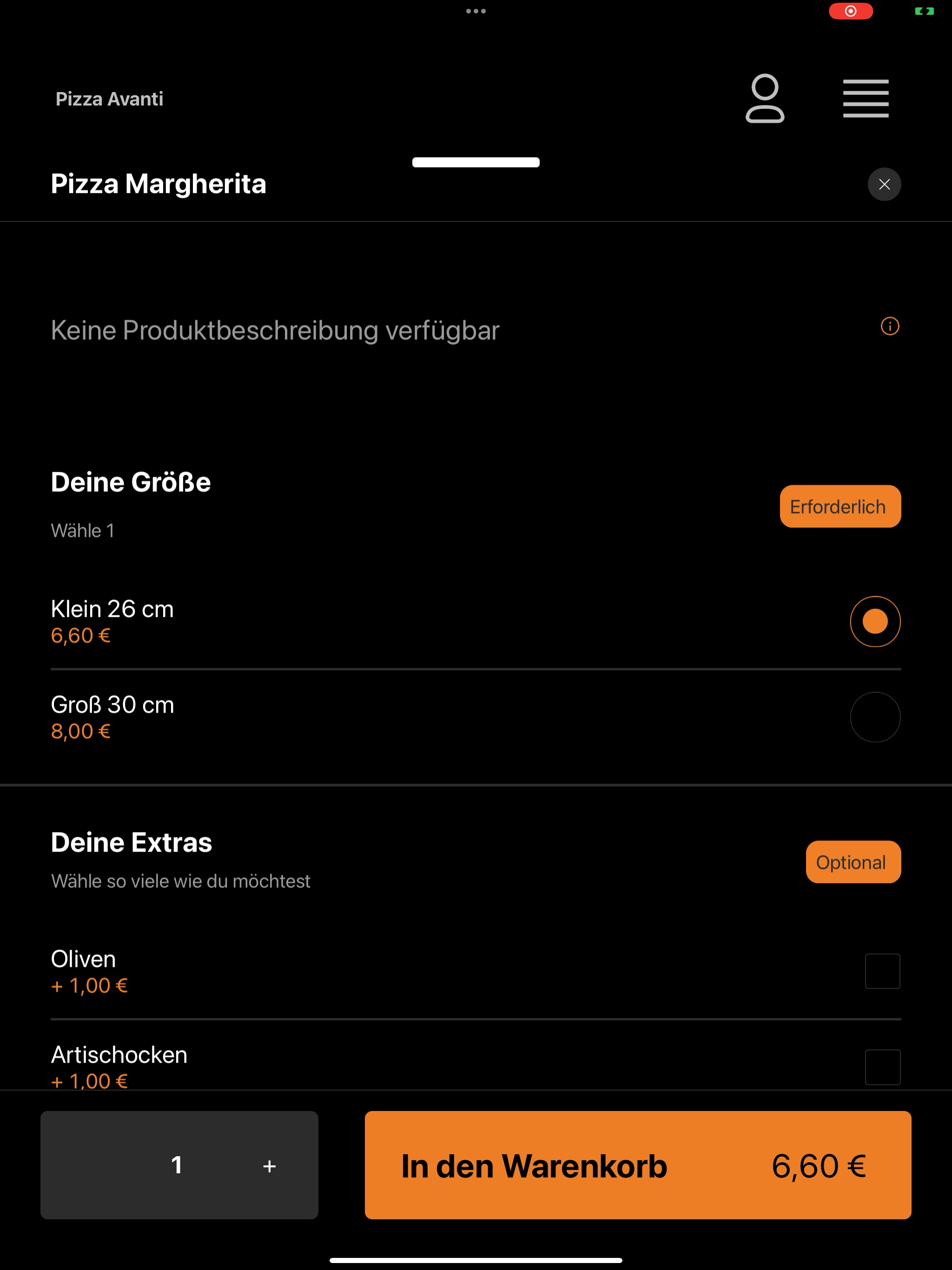 Pizza Avanti DE screenshot 15