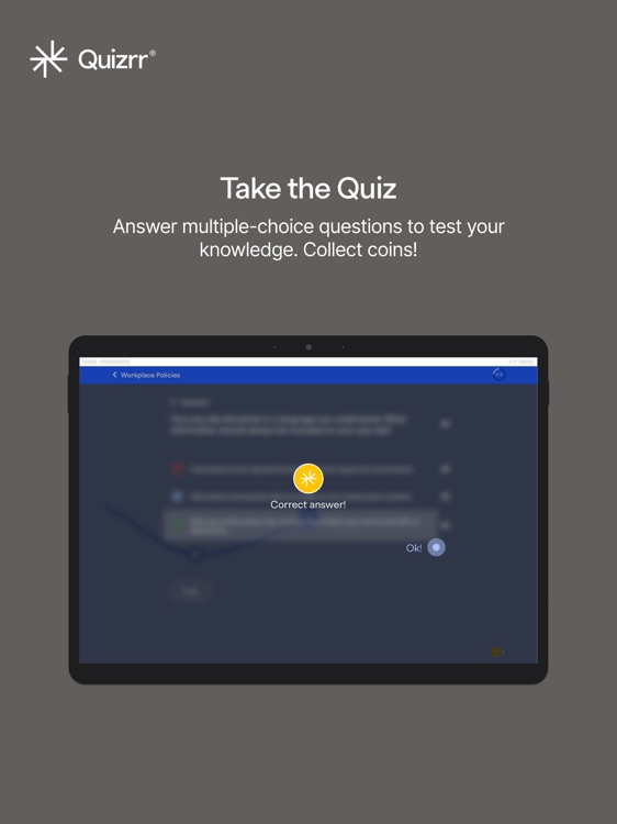 Quizrr Tablet Training screenshot-4