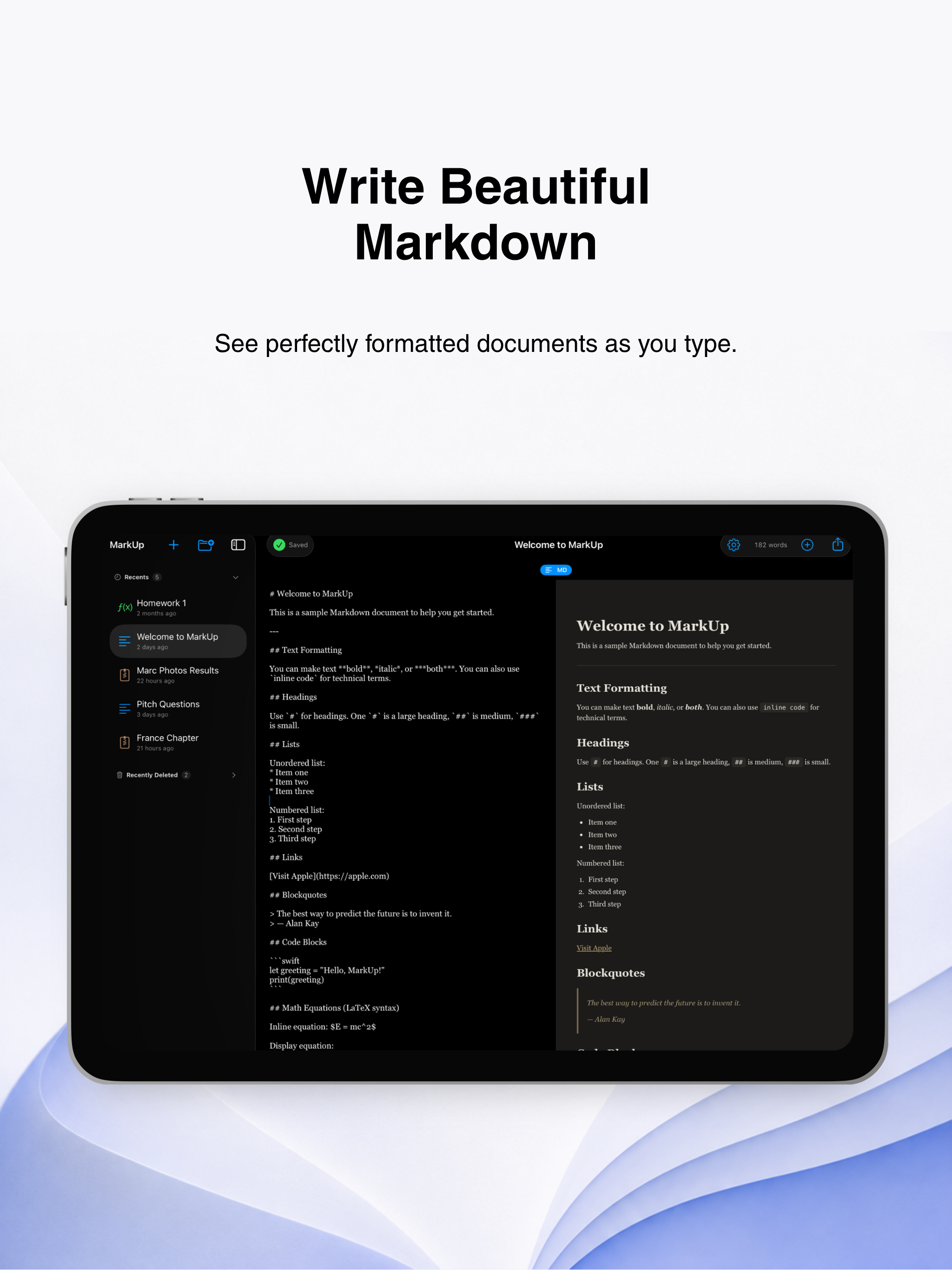 MarkUp — Text & Math Editor screenshot 11