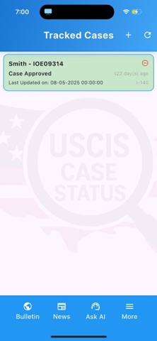 U.S. Immigration Case Tracker Screenshot 1 of 10