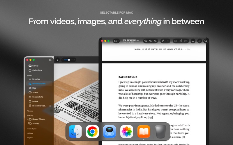 Selectable: OCR & Text Capture screenshot