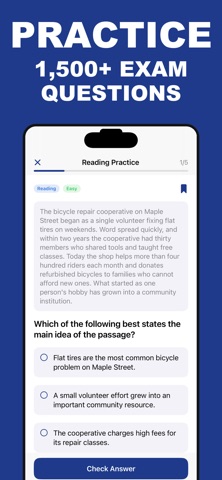 Praxis Core Test Prep 2026 iPhone screenshot