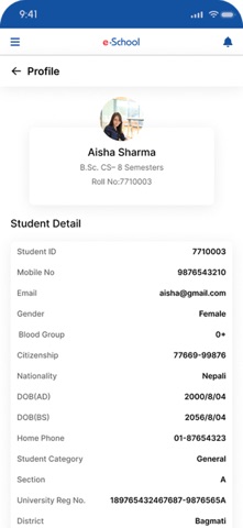 eSchool App by eZone screenshot