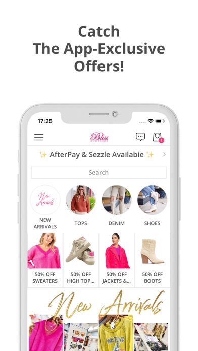 Bliss Boutique Screenshot