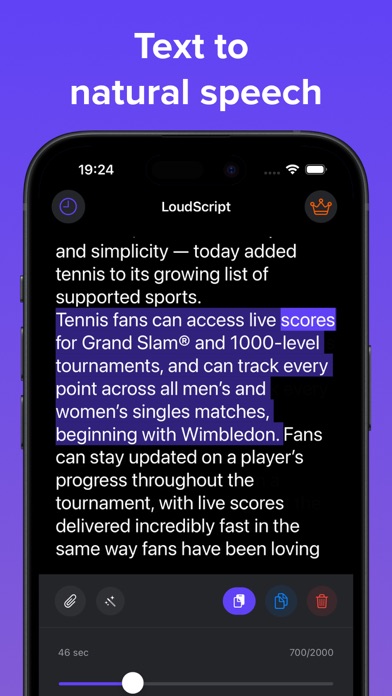 Text Reader - LoudScript Screenshot