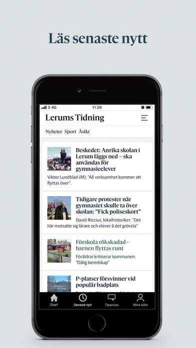 Lerums Tidning Screenshot