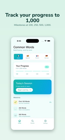 Common Words: Flashcards Screenshot 3 of 5