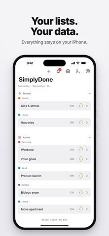 SimplyDone - ToDo & Tasks Screenshot 1