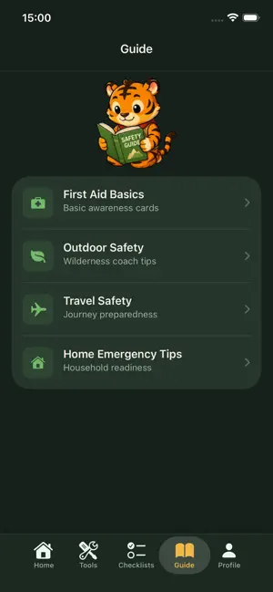 TigerSafetyKit iPhone screenshot 3