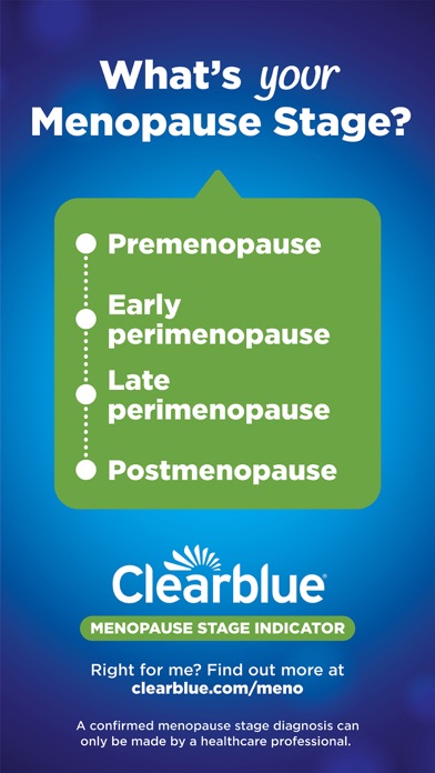 Menopause Stage - Clearblue me Screenshot