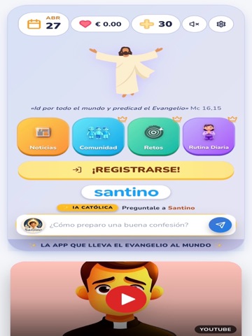 Santino iPad screenshot