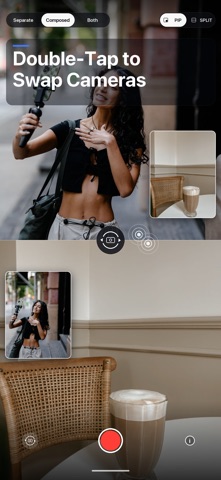 DualCam – Front & Back Camera iPhone screenshot