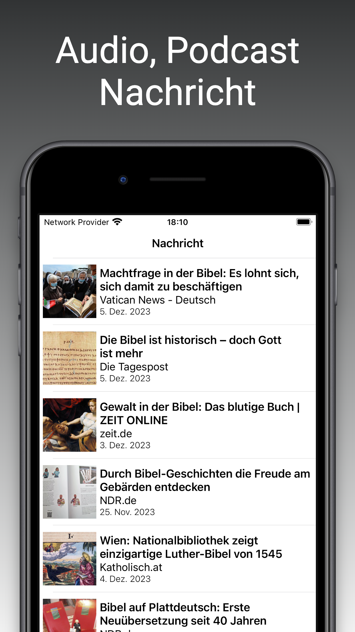 Die Bibel mit audio & deutsch
