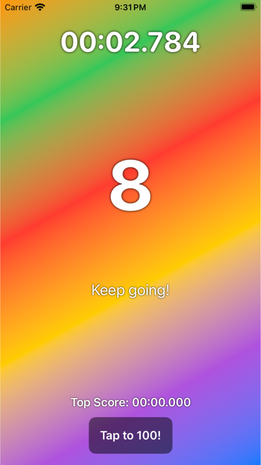 #1. Tap to 100: Speed Tapping Game (iOS) Podle: Mack Toys