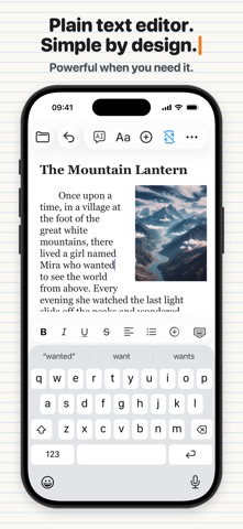 TextEdit - Text Editor iPhone screenshot