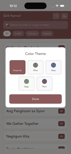 SDA Hymnal: PH Edition iPhone screenshot 4