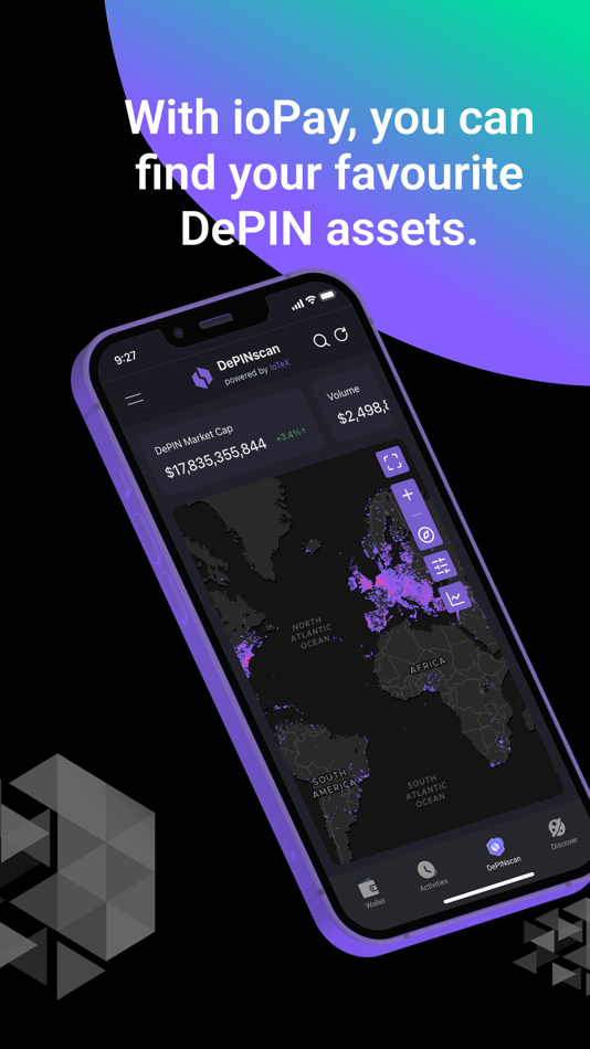 #3. ioPay: AI-Powered DePIN Wallet (iOS) 由: MachineFi Inc
