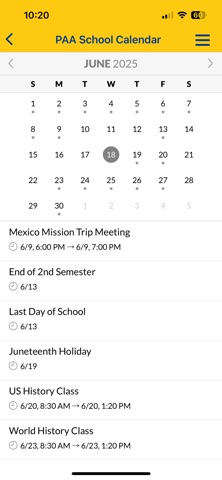 Portland Adventist Academy screenshot