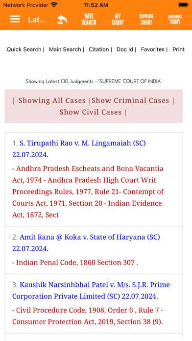 Mega Law Reporter Screenshot