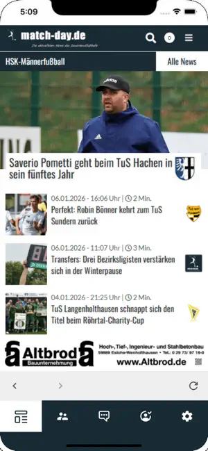 match-day.de screenshot 1