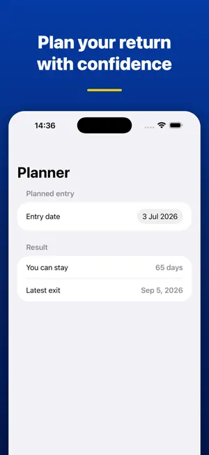 Schengen Calculator & Tracker screenshot 2