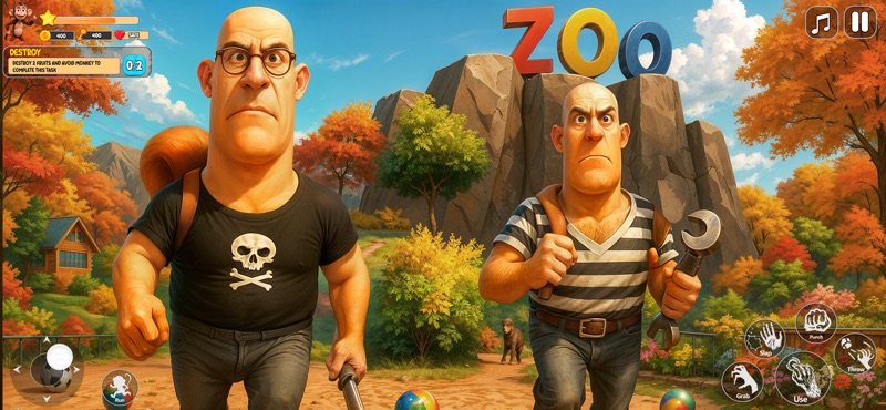 Monkey Chaos: Zoo Survival 3D screenshot 2
