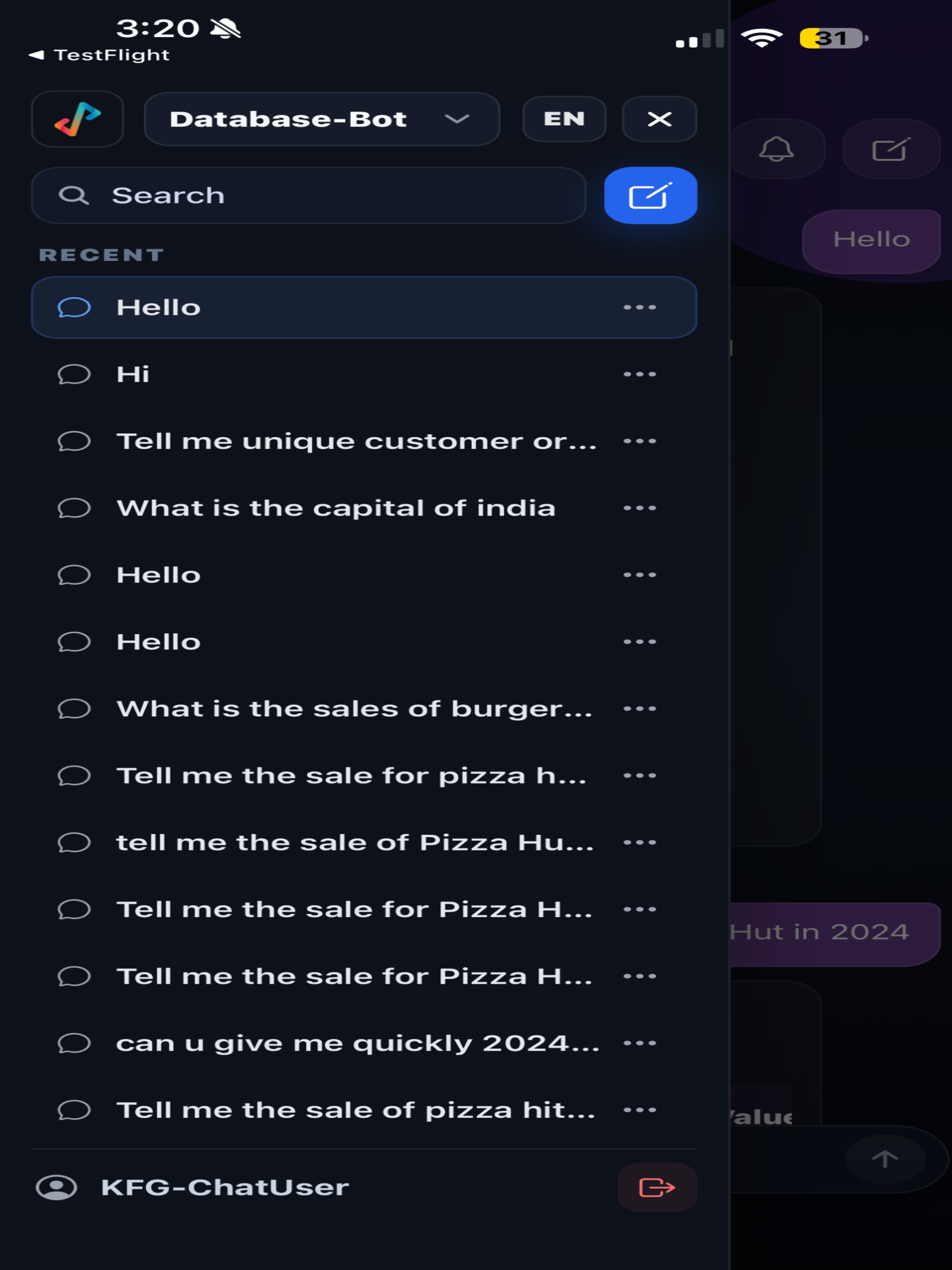 KFG ChatBot screenshot 5