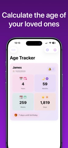 Age calculator widget Screenshot 1 of 3