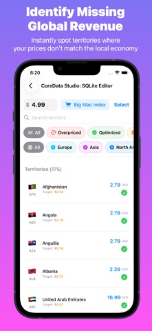 PriceLocus：应用价格本地化与全球内购订阅定价 screenshot