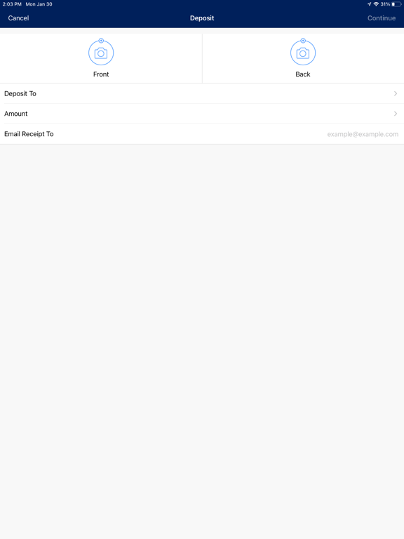 Ixonia Bank Mobile iPad screenshot 6 - Finance app