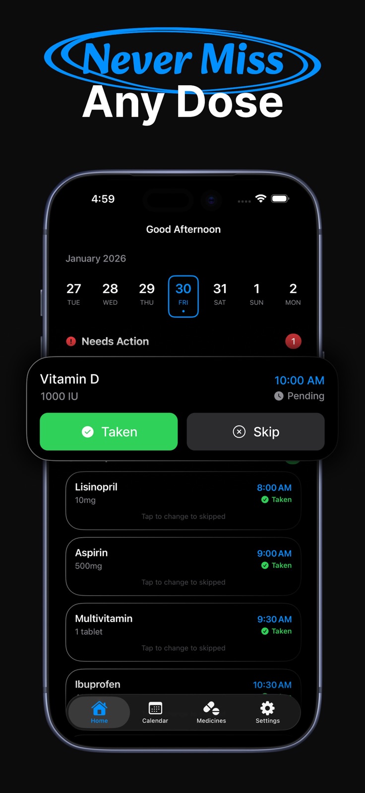 My Meds Reminder & Tracker iphone screenshot 3