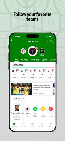 BeSoccer: Soccer Live Score iPhone screenshot