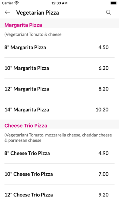 Verona Pizzeria Screenshot