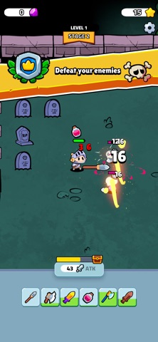 Dungeons and Bags Auto Battler iPhone screenshot