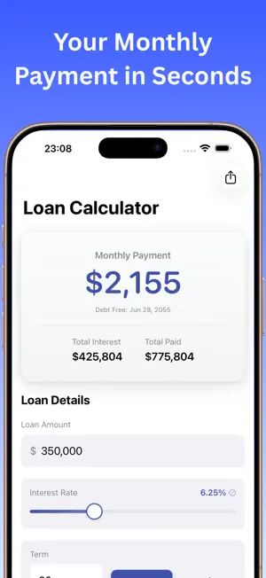 Loan Calculator – Refinance screenshot 1