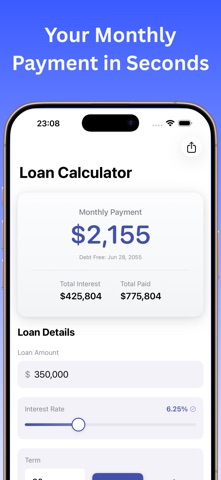 Loan Calculator – Refinance screenshot