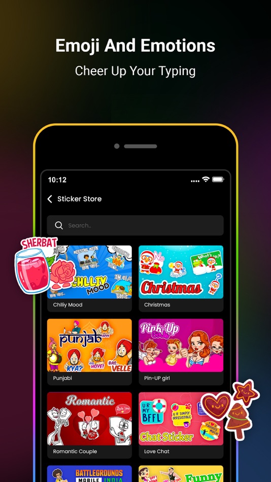 #4. Neon LED Keyboard -RGB & Emoji (iOS) 由: Anand Naidu