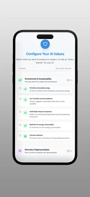 EthicsProfile screenshot 3
